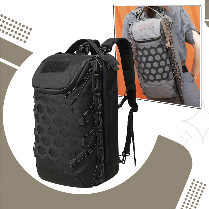 FANDAO Dragon EDG Egg Backpack Multi functional Outdoor Backpack Tactical Commuter Backpack 1000D Thick Large Capacity Backpack