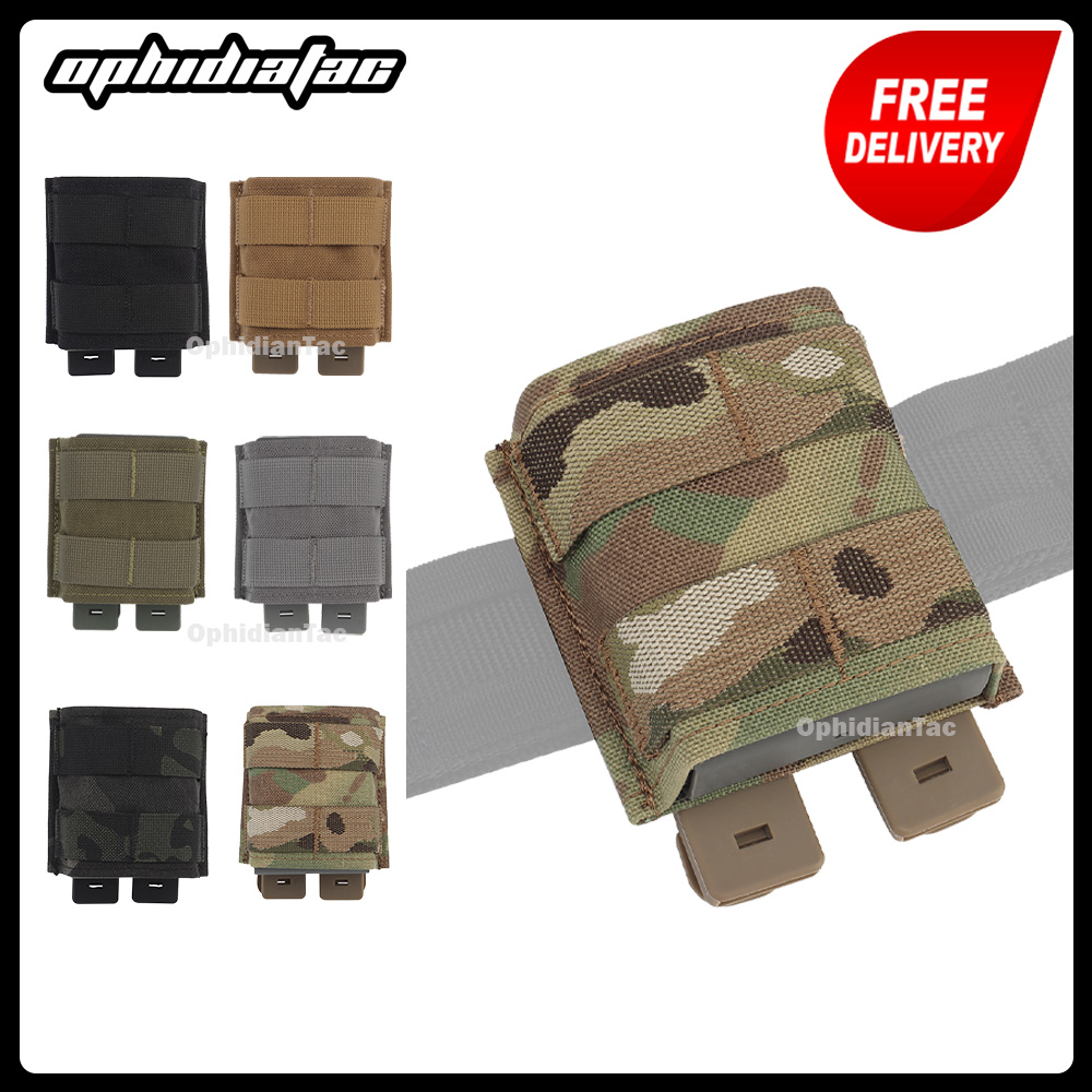 OphidianTac Molle Single 7.62 Mag Pouch Short Fast Pouch KYWI Kydex Wedge Insert Magazine Holster for 7.62mm Magazine