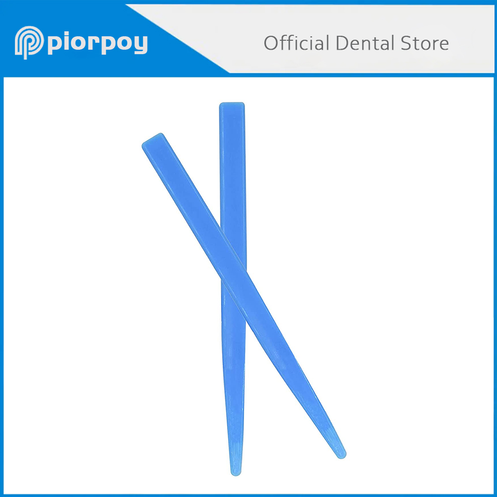 PIORPOY 10Pcs Dental Mixing Spatula Disposable  Knives Dental Plastic Cement Powder For Impression Material For Dental Lab