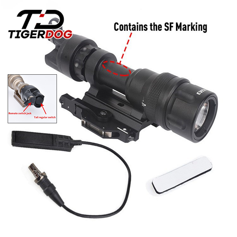 WADSN Tactical Metal Strobe M952V LED WADSN Flashlight With M93 QD Mount Weapon Light 20mm Picatinny Rail Airsoft Hunting Lamp