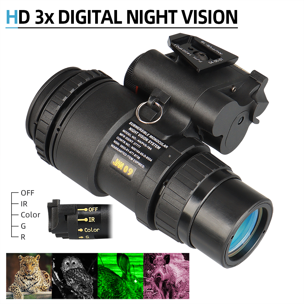 Hunting Airsfot L4G24 accessories PVS-18 Night Vision Scope Monocular NVG Device HD 3X infrared Digital Night Vision Goggles