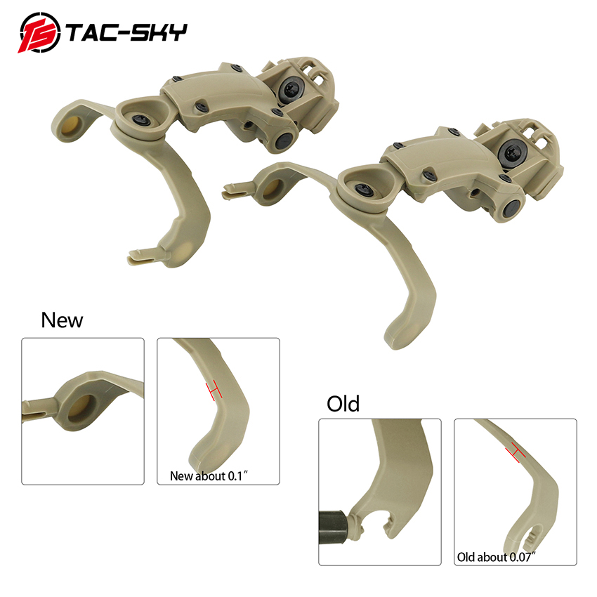 TAC-SKY New Second Generation Tactical ARC Rail Adapter Compatible with COMTAC II, COMTAC III Shooting Airsoft Headphones