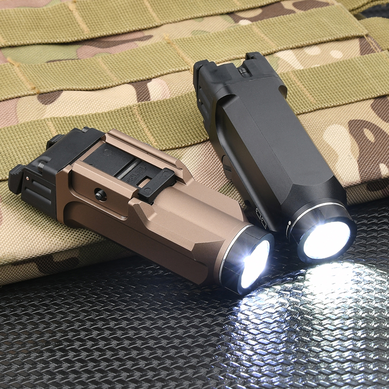 Tactical Metal Flashlight TR 9 1000lumen High Power Hunting Lamp Scout Strobe Light Airsoft Gear For 1913 UNIV Rail System