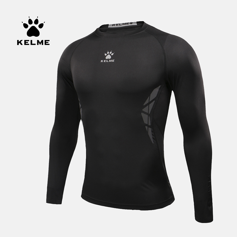 KELME Men's Running T-shirt  Compression Shirts Long Sleeve Training Exercise Workout Sports Tights Fitness Quick-Dry  3871101