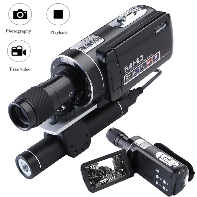 Digital Night Vision Device Infrared Camera Full HD Video 16X Zoom 1080P 24Mp 3&quot; inch Touch Screen Long Range Distance Hunting