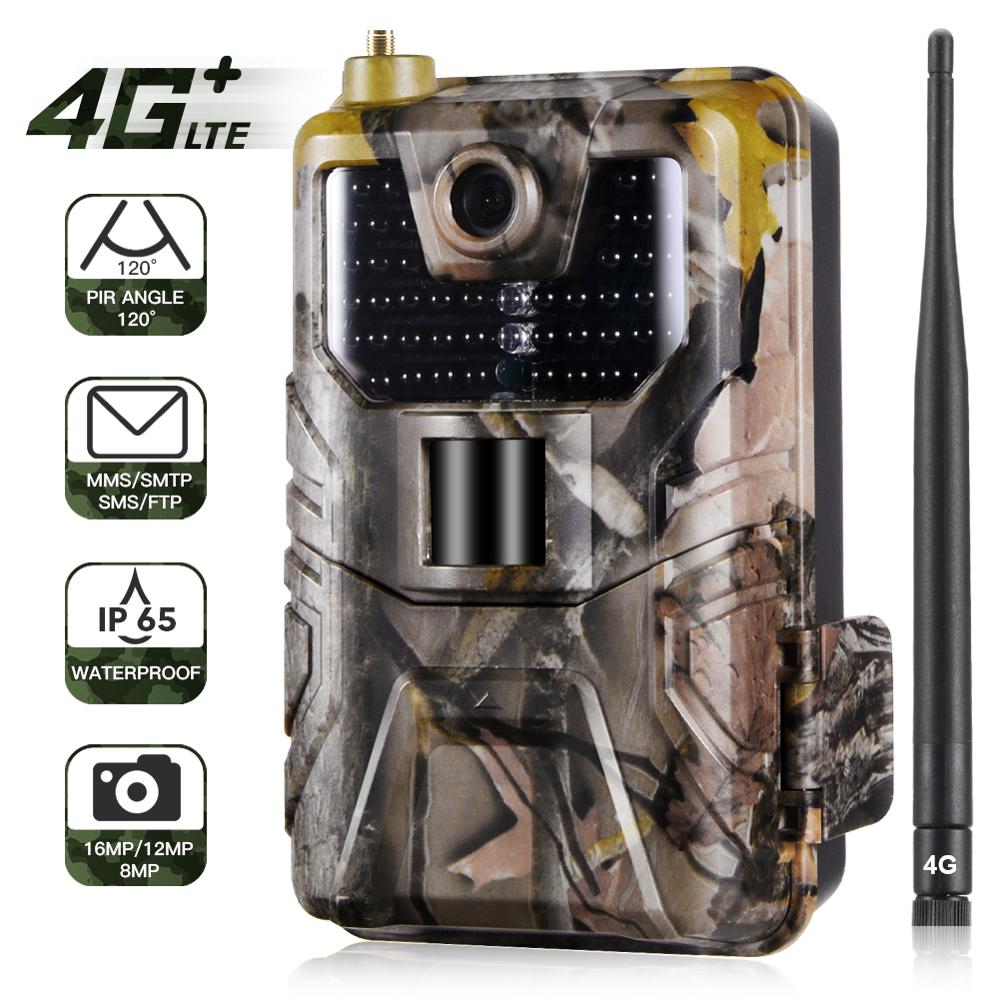 4G FTP SMTP  MMS SMS Email Trail Camera Wireless Wildlife Wild Hunting Cameras Cellular Mobile HC900LTE 20MP 1080P Night Vision