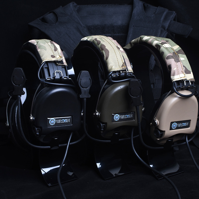WADSN Sordin MSA Tactical Headset Active Pickup Noise Canceling Airsoft For Walkie-talkie IPSC Wargame Hearing protection softai