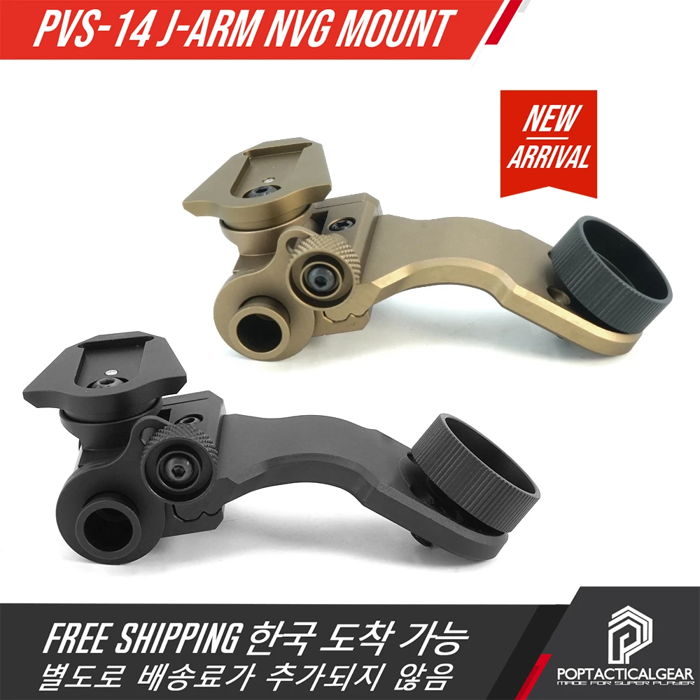 SPECPRECISION Tactical Helmet Mount Accessories PVS-14 Arm with Dovetail Interface Shoe J-Arm NVG Mount with Original Markings