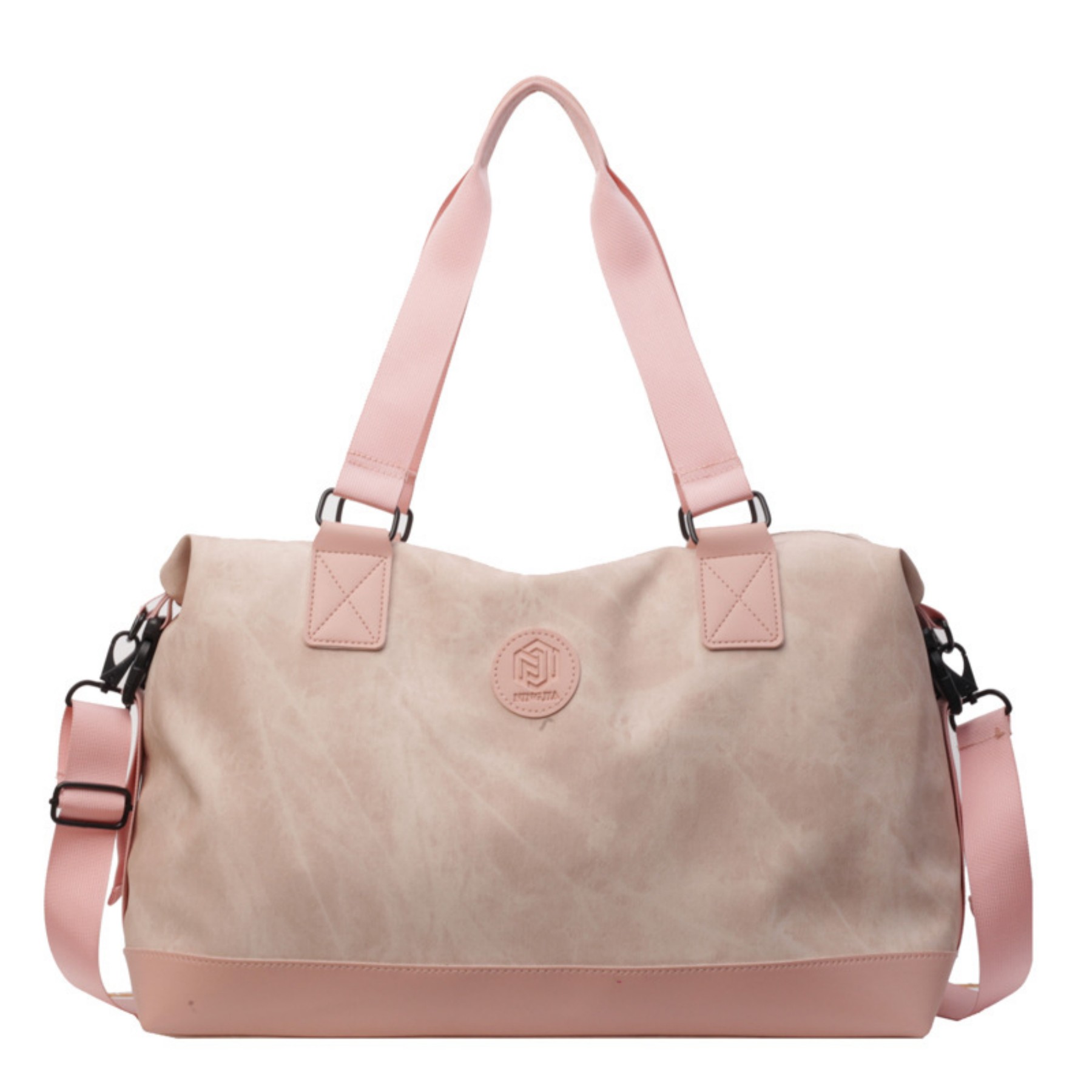 Tote Bag for Women Work,PU Fabric Travel Duffel Bag - Spacious Interior, Wet - Dry Separation, Smooth Zippers and Straps.