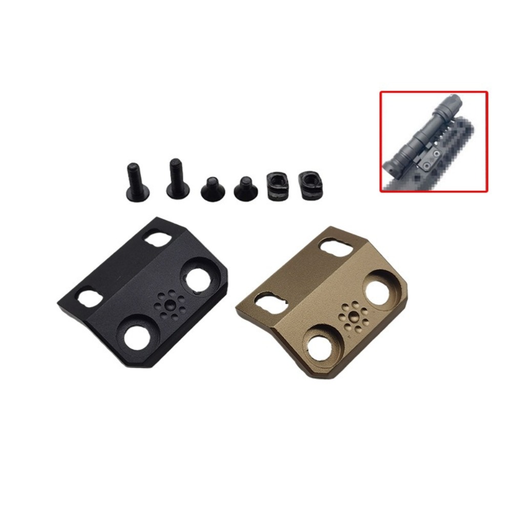 M300/M600 Tactical Flashlight LED Light Side Replacement Sakura Base MLOK Rail Metal Base