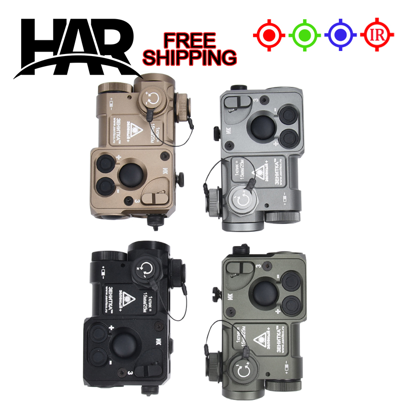 Tactical Airsoft Metal Zenitco Perst 4 Red Green Blue Dot IR Aiming Hunting Weapon WADSN Laser COMBINED DEVICE AR15 Fit 20mmRail