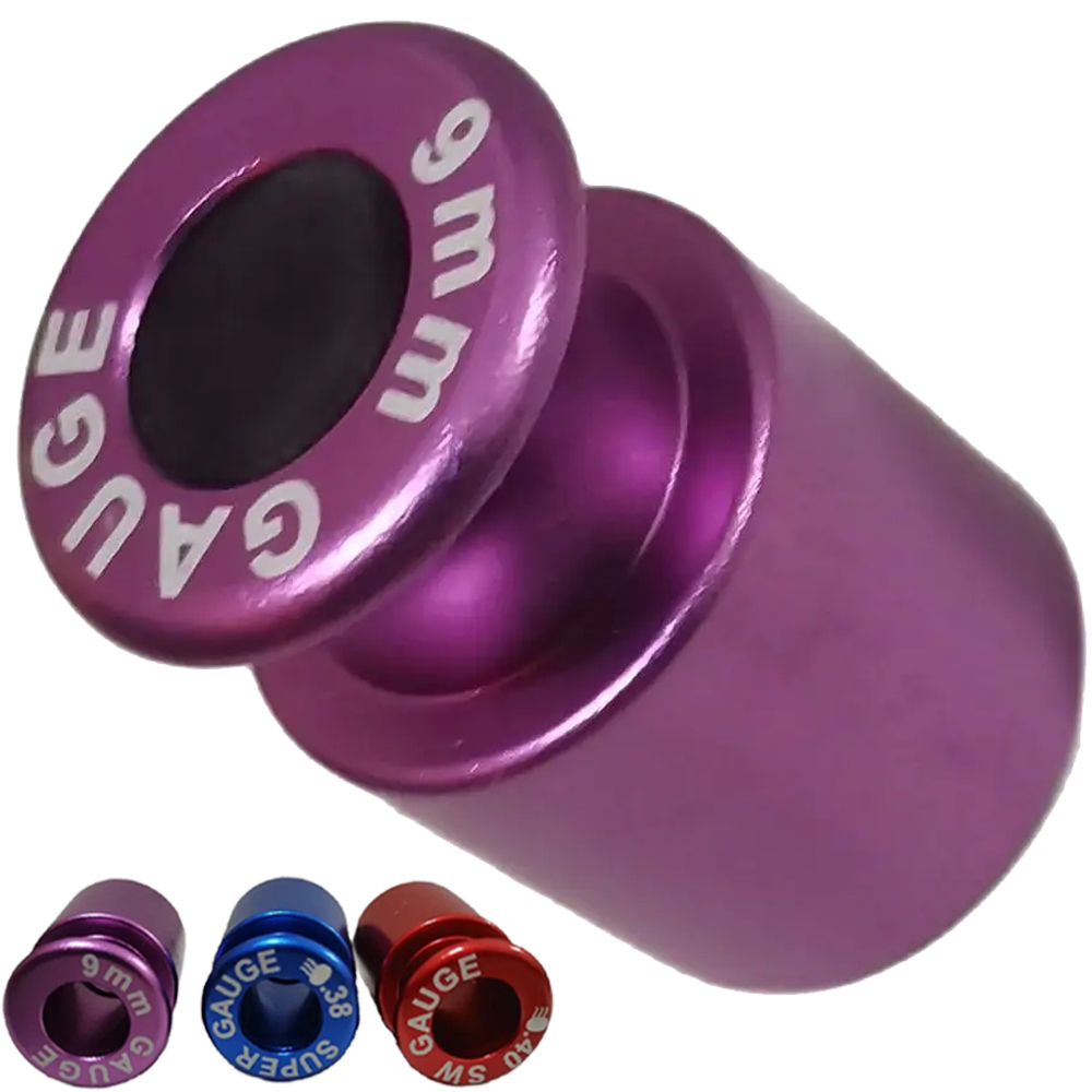 Tactical Ammo Bullet Checker Rifle Headspace Case Gages Cartridge Gauge Chamber Checker for 9x19mm .40S&W .38super Reloads Check