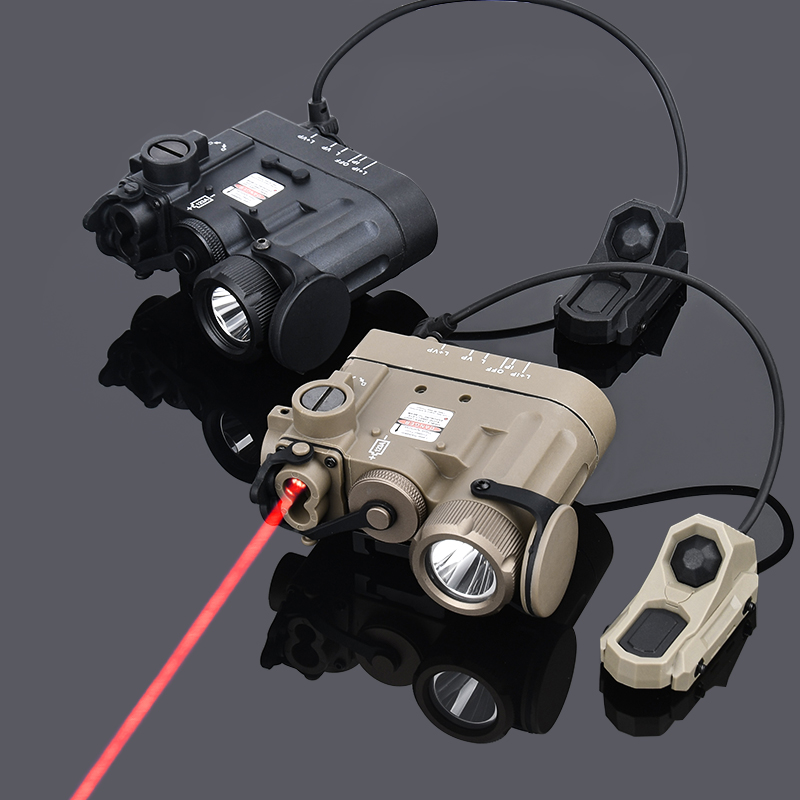 WADSN DBAL D2 Red IR Laser White LED Flashlight DBAL-D2 Tactical Infrared Light AXON Switch Airsoft Hunting Gear Fit 20MM System