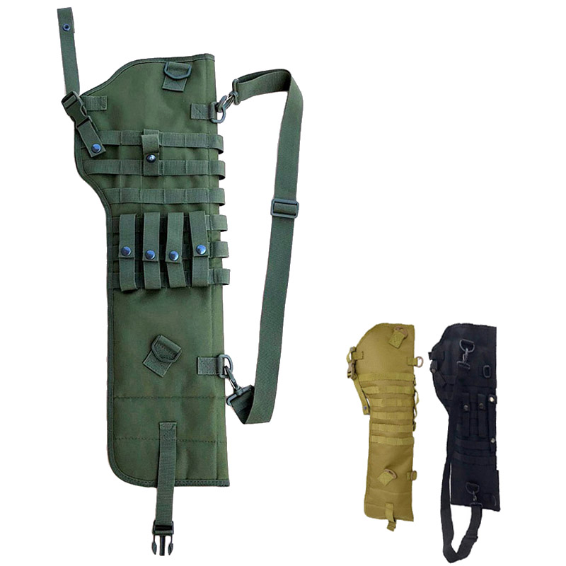 Tactical Backpack Rifle Shotgun Bag Airsoft Holster Gun Carry Paintball Shooting Pouch Molle Bag Hunting Accessories