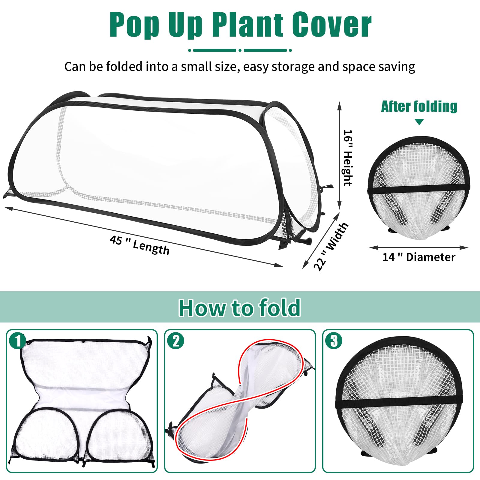 Adventure-Ready Garden Bed Cover - Mini Greenhouse Protector for Vegetables/Seedlings Lightweight & Foldable Ideal for courtyard