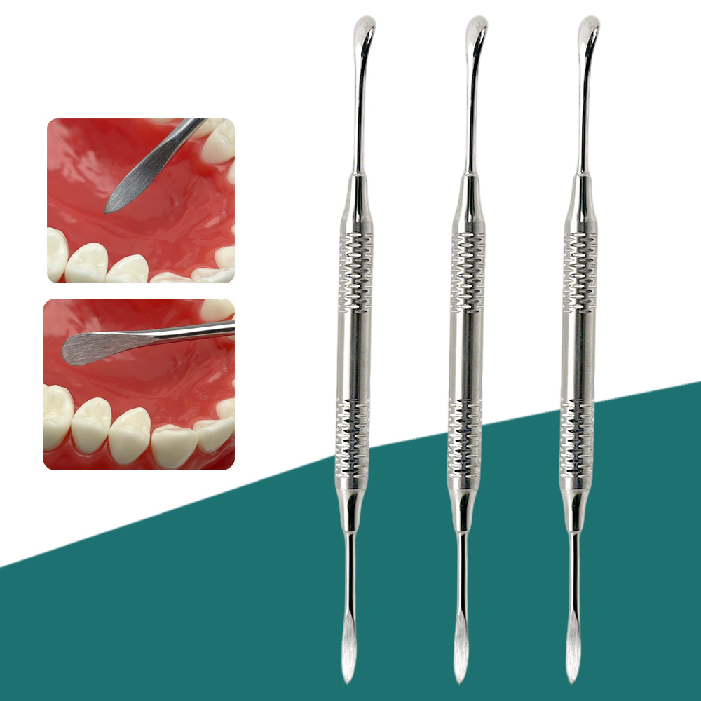 Double Ends Dental Implant Periosteal Elevator Separator Tool for Retracting and Separating Autoclave Surgical Implanting Use