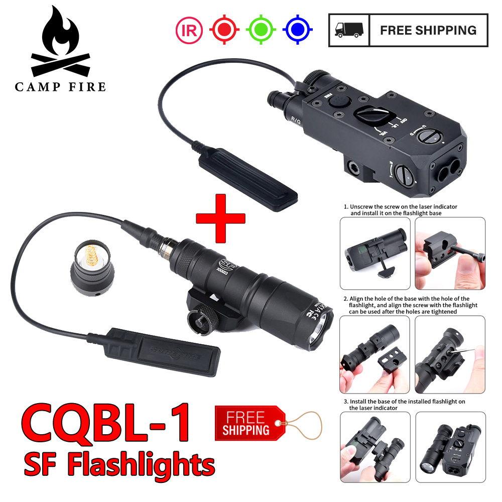 CQBL All-Metal Red Dot Green Blue IR With SF M600C M300A Flashlight Control Switch Airsoft Hunting Weapon Light  CQBL-1