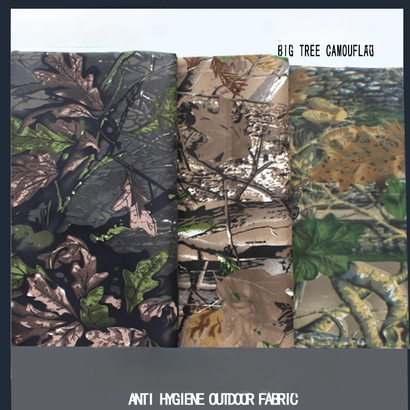 Big Leaf Camouflage Fabrics Bionic Designs Camping Camouflage Hunting Clothing Abrasion Resistant Twill Fabrics