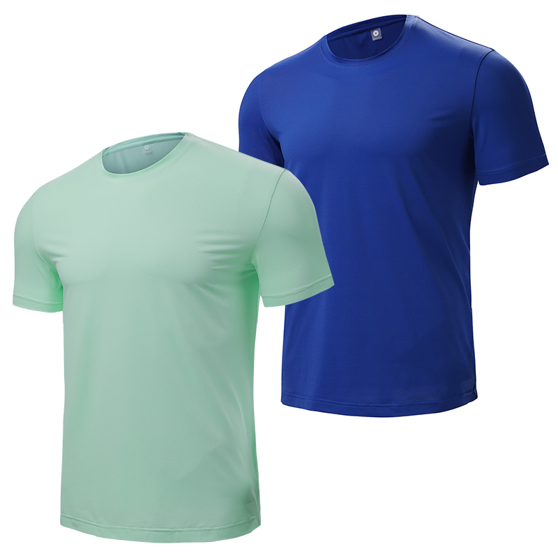 2pcs Quick Drying Men's Running T-shirt Fitness Sports T Shirt Gym Training Tees Breathable Jogging Casual Sportswear Unisex Top