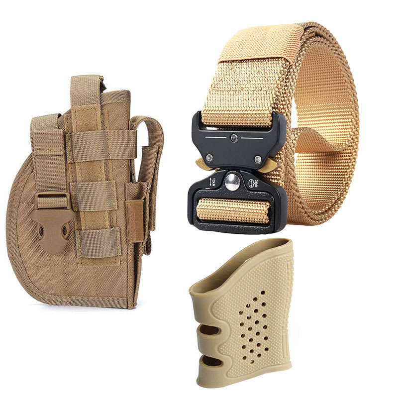 Universal Tactical Gun Holst Set Right Hand Molle Pistol military Holster Combat Airsoft Waist Belt Holster for 1911 92 96 Glock