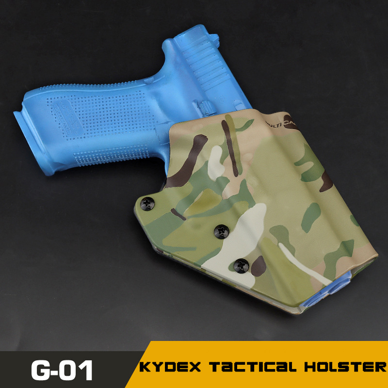 KYDEX Tactical Hunting Holster Pistol Holster for GL17 19 19X 45 Belt Gun Holster Quick Pull Right Hand  Handgun Case
