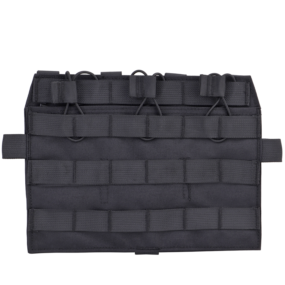 Tactical Detatchable Front Plate Triple Magazine Pouch 5.56 M4 MOLLE Panel for AVS JPC Vest Airsoft Hunting Accessories Nylon