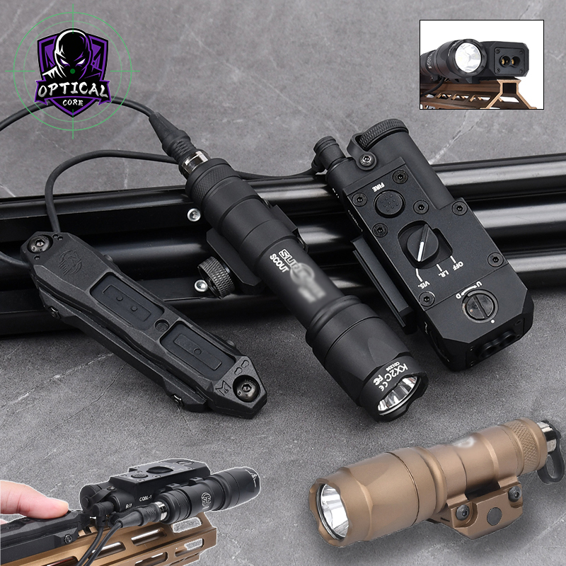 All Metal CQBL CQBL-1 Red Green Blue IR Laser M300A M600C White LED Flashlight Weapon Light Dual Remote Pressure Control Switch