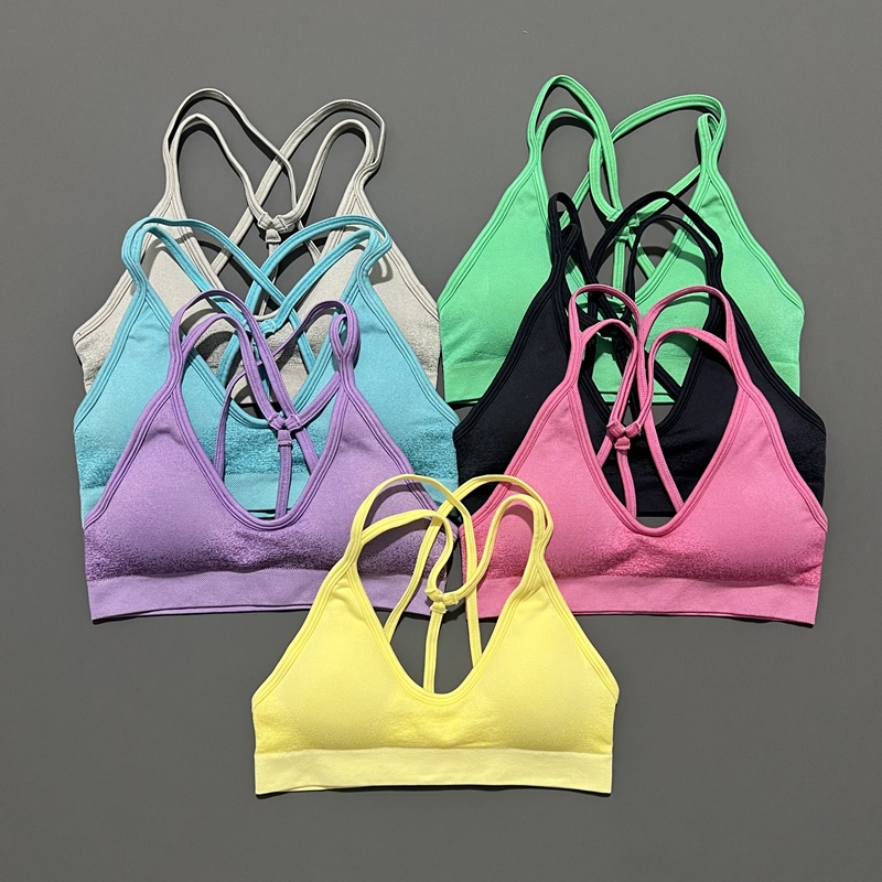 Ignite Cross Back Sports Bra Seamless Design High Stretch with Durable Fabric Underband for Light Support Gym Yoga Sports