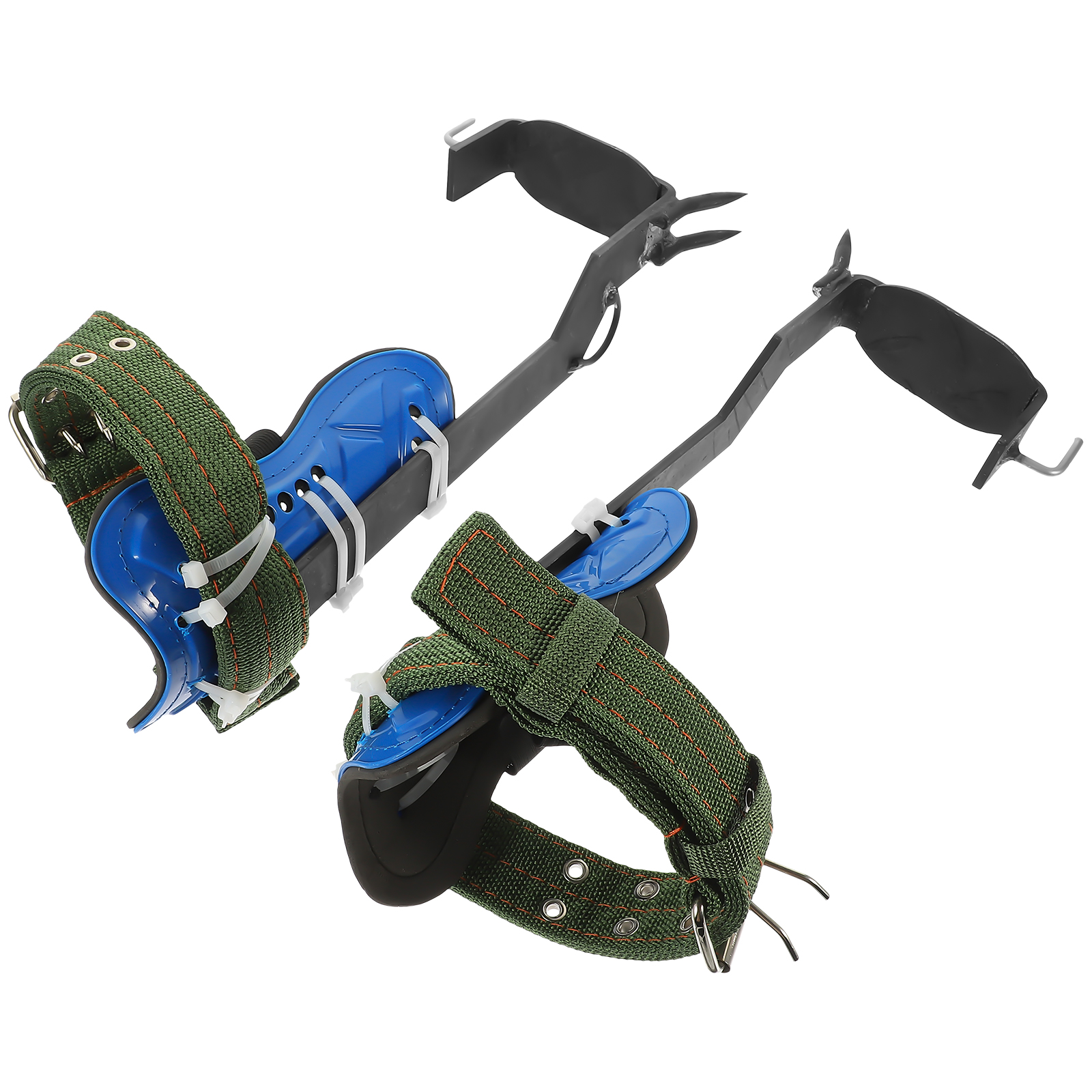 1Set Iron Climbing Shoes Tree Spikes Durable Arborist Equipment Hunting Gear Pole Climbing Tool Blind Tree Stand Spike Shoes