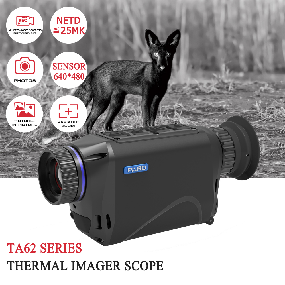 Handheld Thermal imaging Camera Hunting Monocular Spotter Digital Cameras Imager 25mk NETD 640*480 12 μm PARD TA62