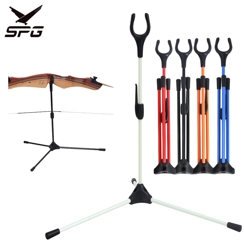 Recurve Bow Stand Archery Folding Outdoor Hunting Shooting Bow and Arrow Set Portable Takedown Fiberglass Bracket Equipment