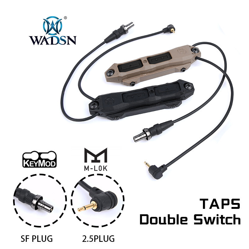 Tactical Augmented Pressure Remote Dual Function Switch For Mlok Keymod DBAL A2 PEQ 15 NGAL MAWL Flashlight Weapon Light