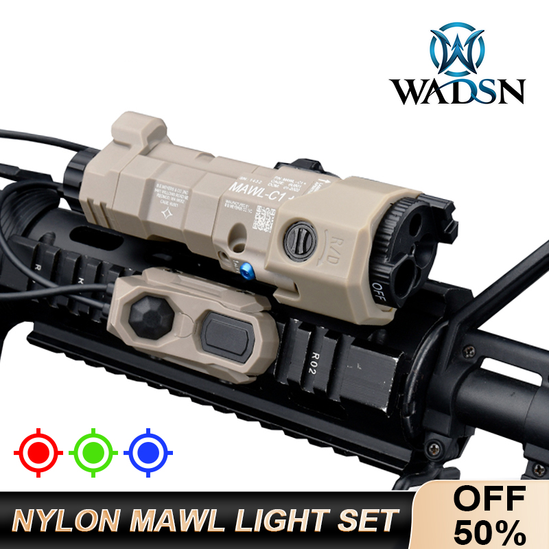NYLON MAWL GREEN NGAL RED PEQ BLUE M300 M600 Flashlight With AXON Switch