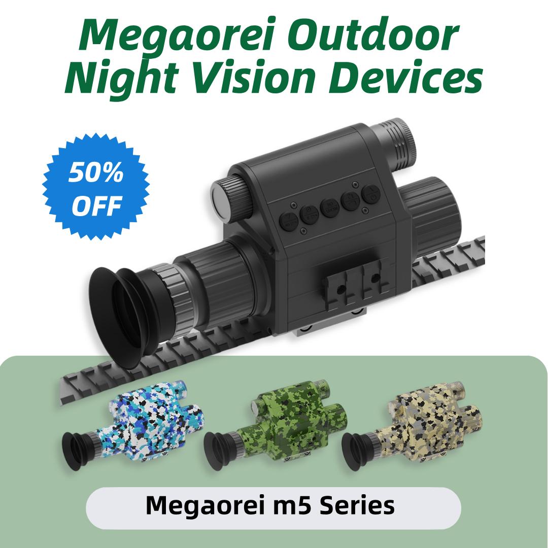 Megaorei M5 2025 Digital Day & Night Vision Hunting Scope 1080P 5x Zoom Monocular