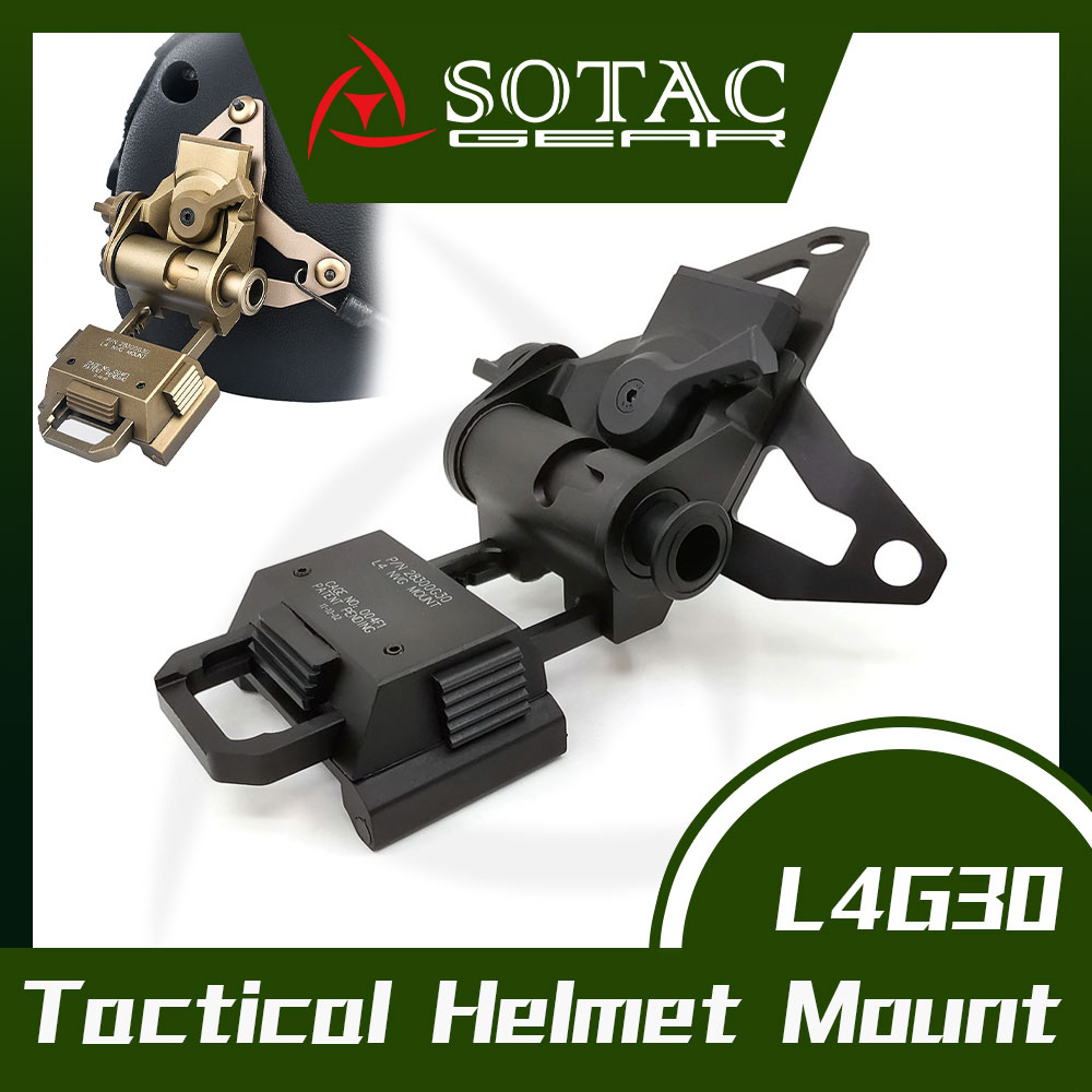 SOTAC Tactical L4G30 Mount Bracket for PVS15 PVS18 PVS31 NVG Night Vision Helmet Mounting Base Adapter Hunting Weapon