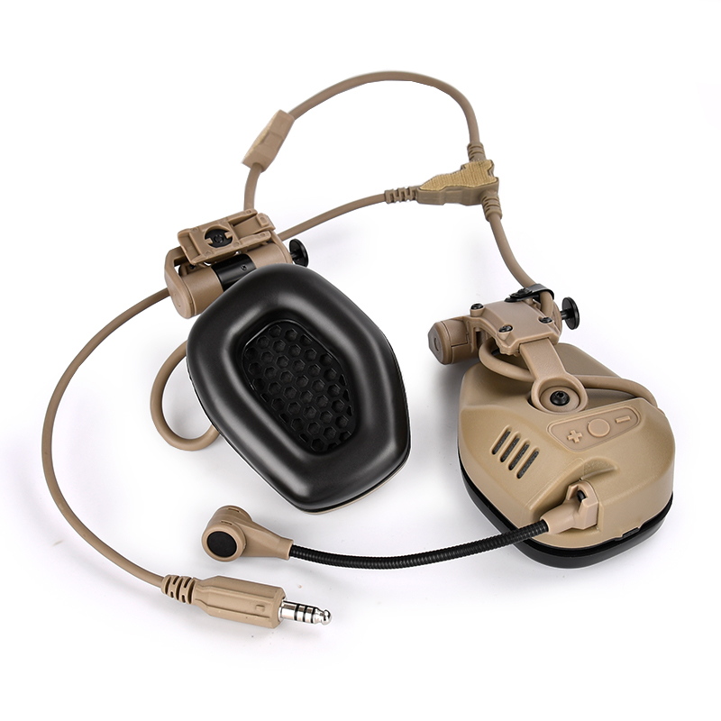 WADSN Tactical Headset FAST Helmet Version RA-C Sound Pickup Noise Reduction Function Airsoft Hunting Communicate Gear