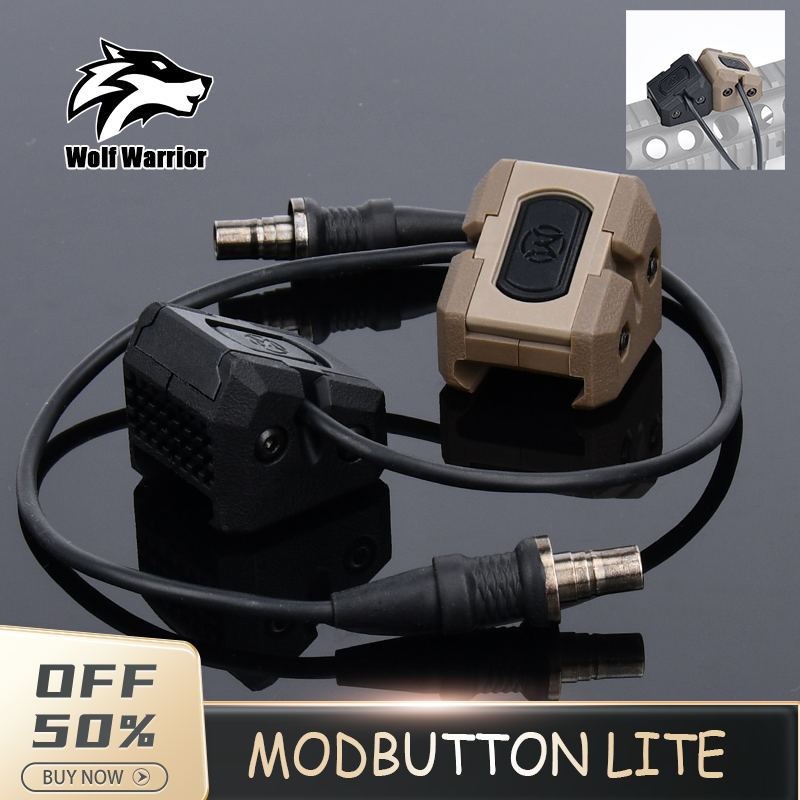 Tactic UNIT ModButton Hot Button Pressure Remote Switch Mlok Keymod 20mm Rail For Surefir M300 M600 DBAL-A2 PEQ15 2.5 SF PLUG ﻿