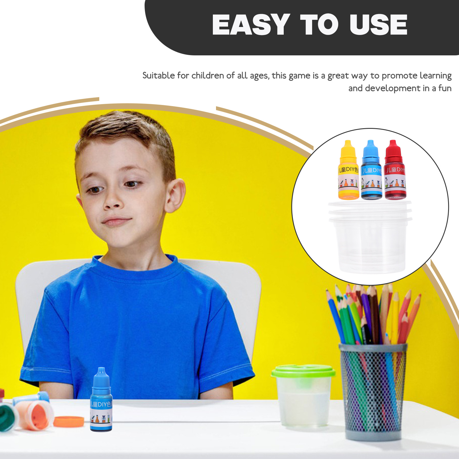 Color Transfer Material Set Kids Science Experiments Mixing Toy Toys Sensory Playset Early Development