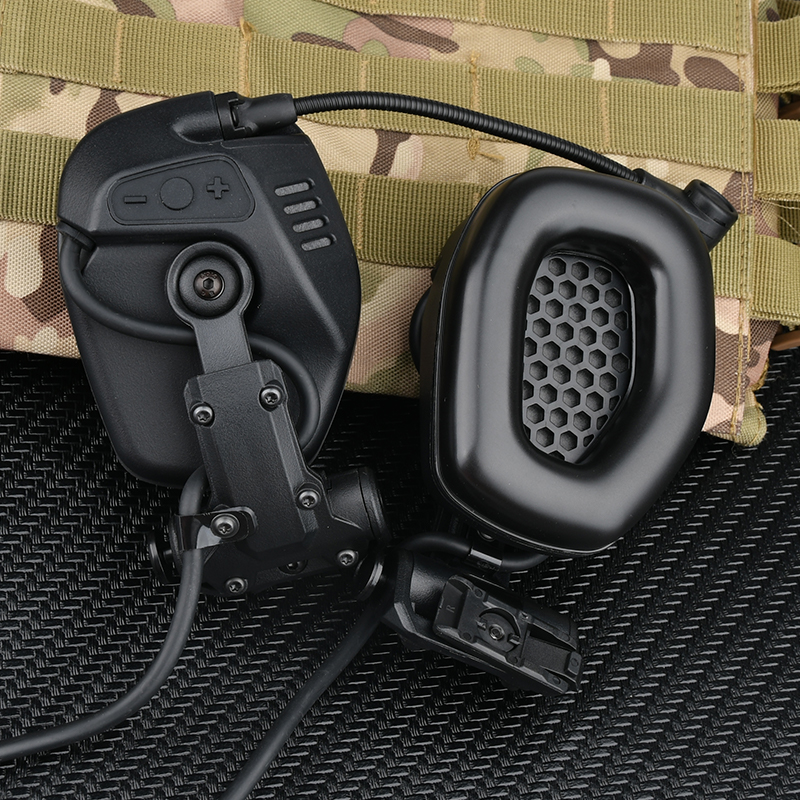 Tactical New styleRac Headset with Microphone CS Earmuff For Hunting Shooting WADSN Headphones Hearing Protective Ear Protection