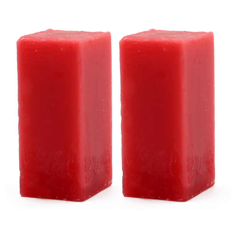 2pcs Dental Carving Wax Block Lab Materials Oral Teaching Use Tools Red Jewelry Carving Wax Denture Casting Occlusal Wax Block