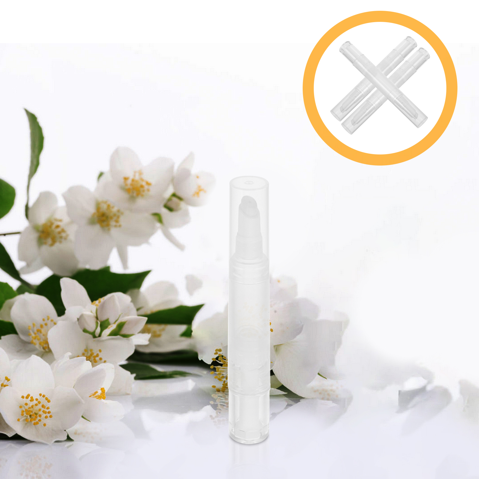 3 Pcs Refill Pen Foundation Twist Pens Empty Tube Cuticle Oil Nail Lip Gloss Applicator Holder Pack