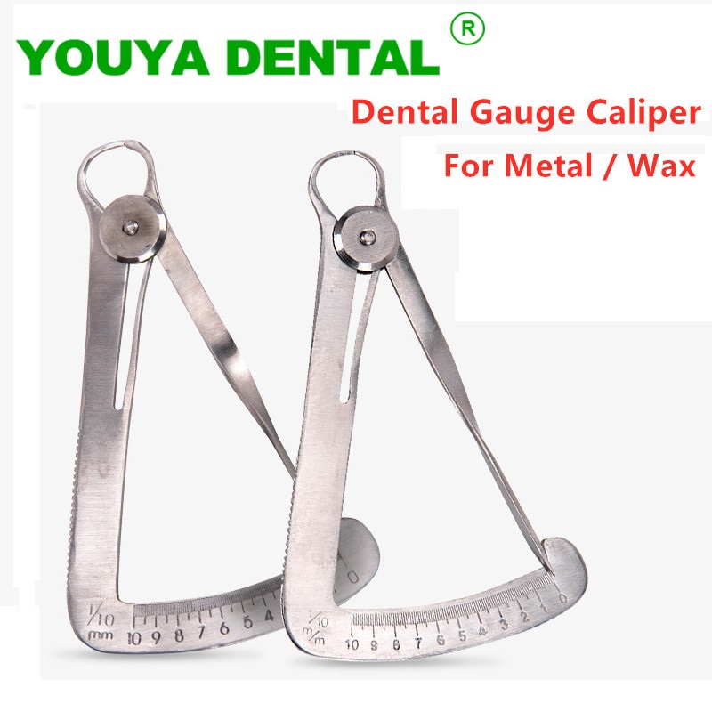 Dental Gauge Caliper Dentist Tools Dental Caliper For Metal/Wax Dentistry Lab Triangle Caliper Stainless Steel Measuring Tools