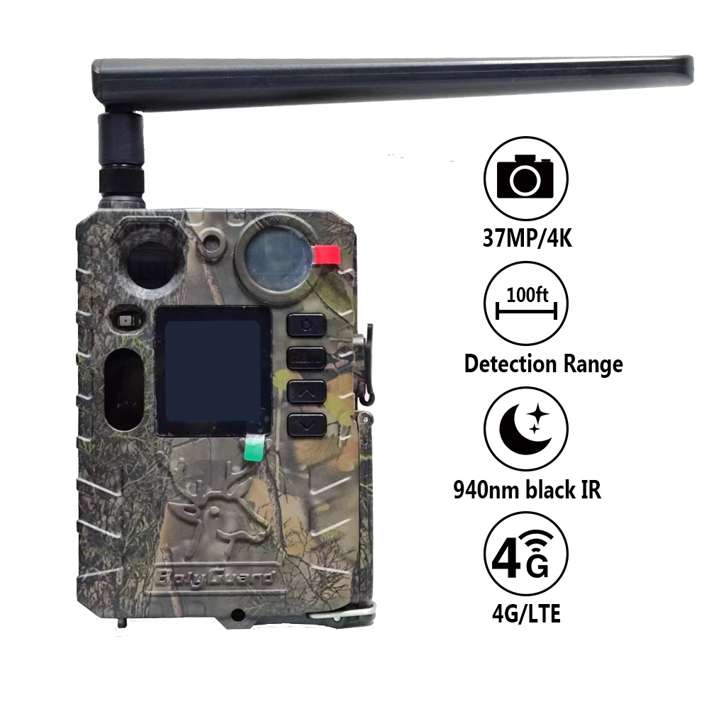 Boly BG410-MS 940nm Black IR Dual Flash 4G Wireless Hunting Camera Invisible Game Trail Camera with Motion Sharp Technology