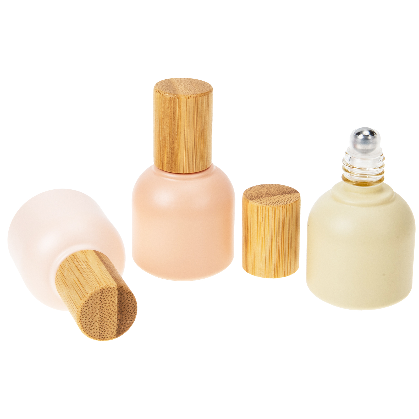 3 Pcs Glass Roller Bottles Empty Refillable Empty Glass Roller Bottle Essential Oil Scent Mini Rollers Portable Travel Size