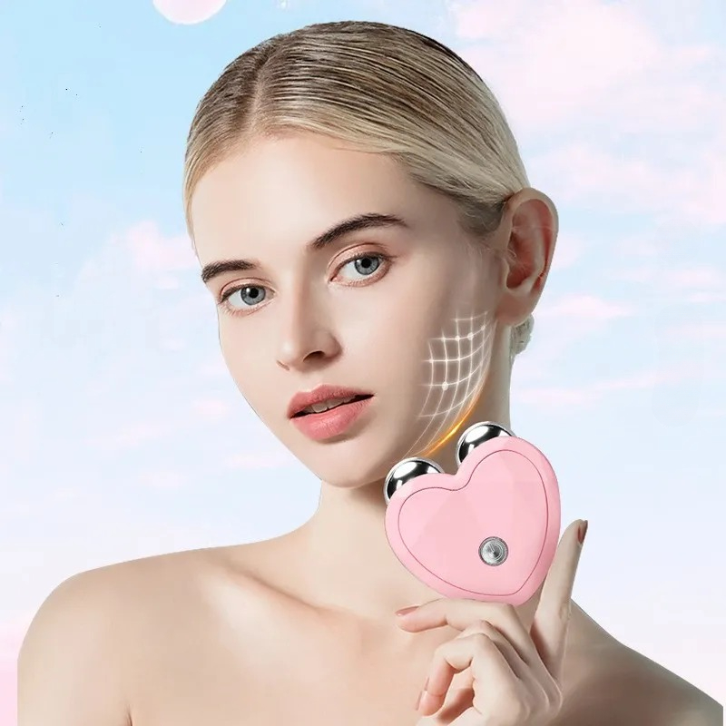 Facial Massager Microcurrent EMS Face Lifting Machine Roller Skin Tightening Rejuvenation Beauty Charging Facial Anti Wrinkle
