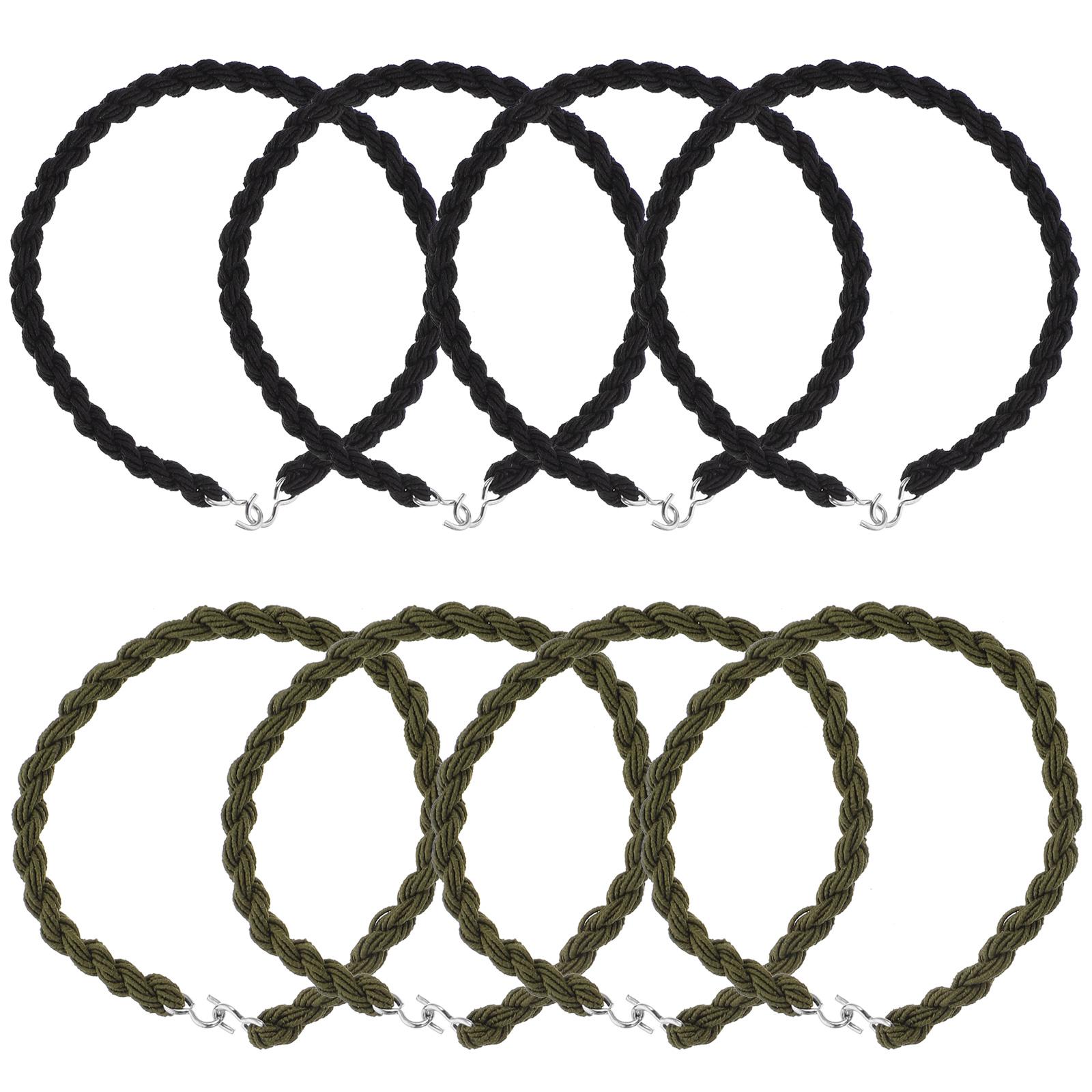 8pcs Elastic Boot Bands Polyester Yarn Stretchy Leggings Ropes Outdoor Leg Straps Lightweight Shoe Fixing Rope For Hunting Bags