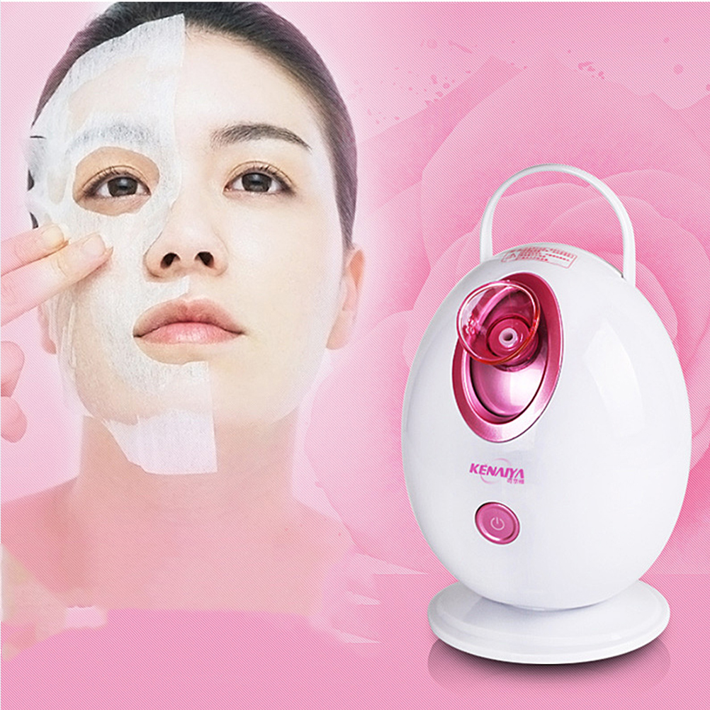 Facial Steamer Portable Spa Pore Cleaner White Pink Women Nano Steam Skincare Device Moisturizer Face Humidifier