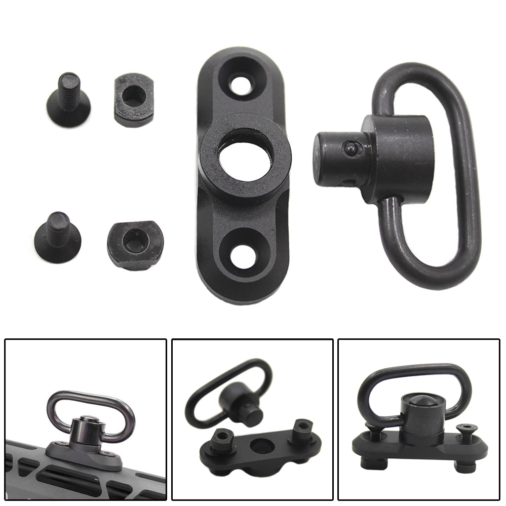 Handguard M4 1pc/set MLOK Standard QD Sling Swivel Adapter Rail Mount Tools Kit Qd Sling Mount Mlok Handguard 5 Slot Rails