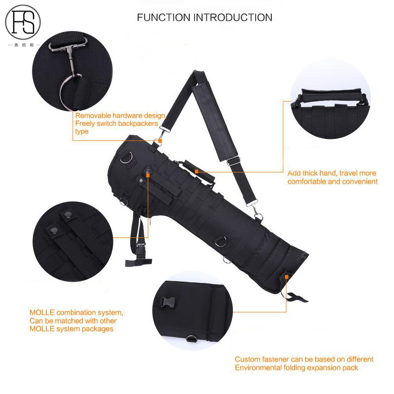 Shotgun Bag Shoulder Bag Tactical Backpack Rifle Storage Bag Molle Gun Holster Outdoor Camping Hunting