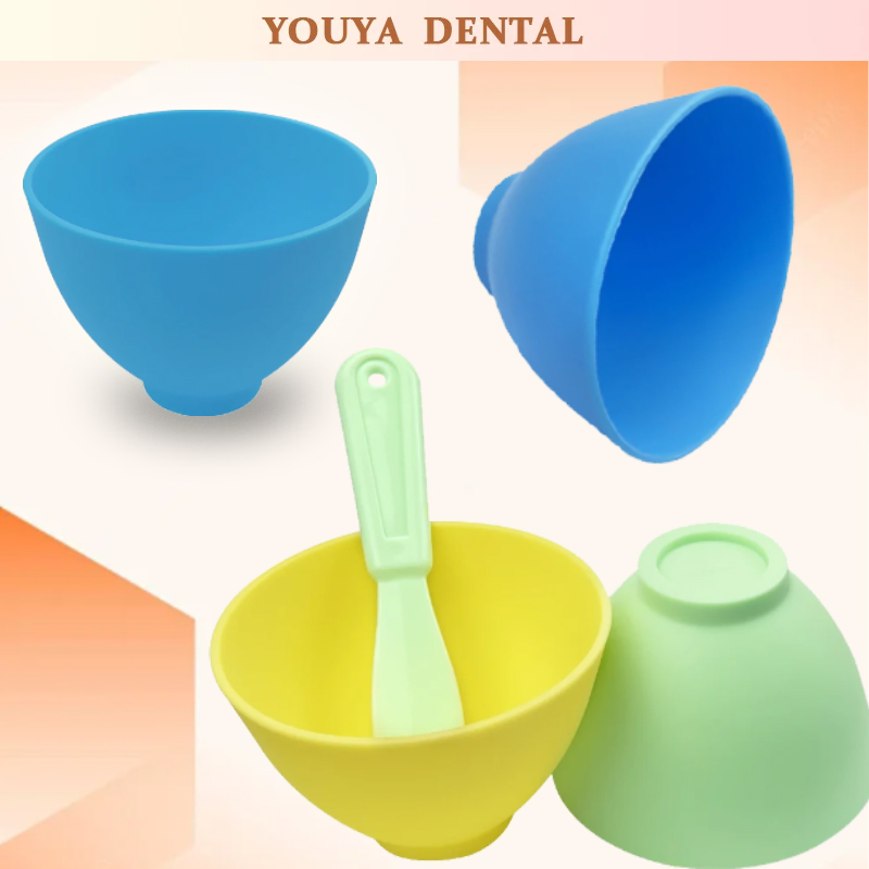 Dental Silica Gel Mixing Bowl Soft Rubber Middle Leather Cup Silica Gel Facial Mask Mud Essential  Face Care Mixing Bowl Tool